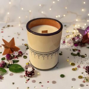 Bougie Florale Éclatante – Iris & Jasmin