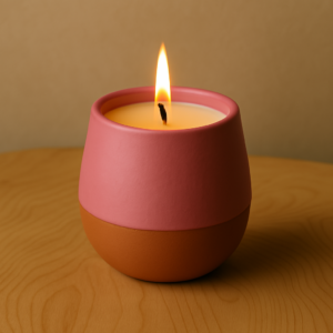 Bougie Romance Florale – Rose