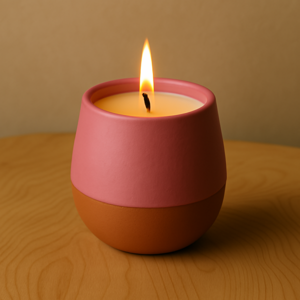 Bougie Romance Florale - Rose